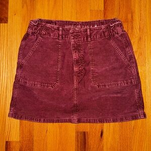 American eagle pink corduroy skirt